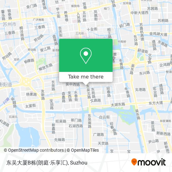 东吴大厦B栋(朗庭·乐享汇) map