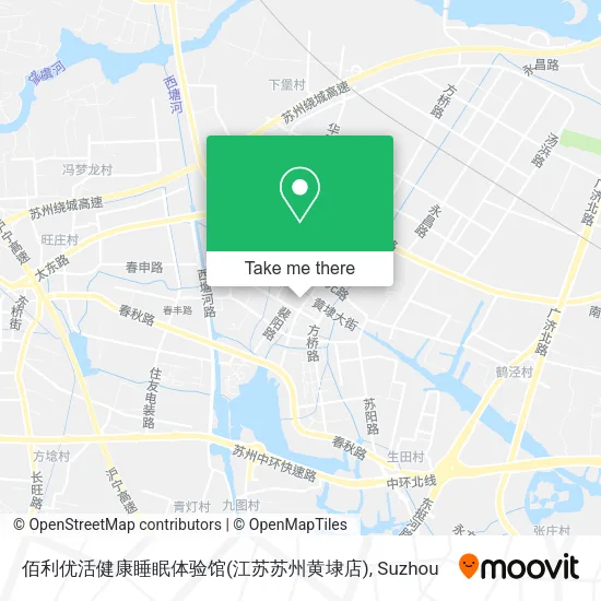 佰利优活健康睡眠体验馆(江苏苏州黄埭店) map