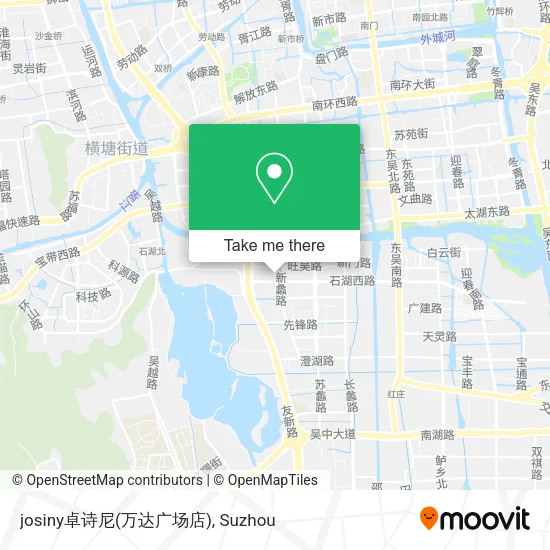 josiny卓诗尼(万达广场店) map