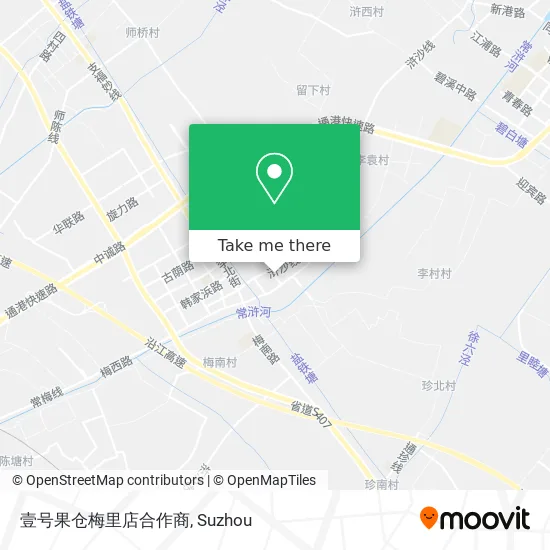 壹号果仓梅里店合作商 map