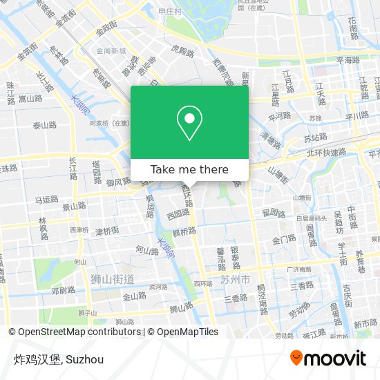 炸鸡汉堡 map