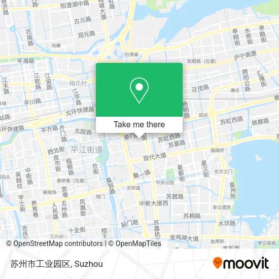 苏州市工业园区 map