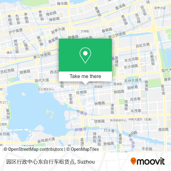 园区行政中心东自行车租赁点 map