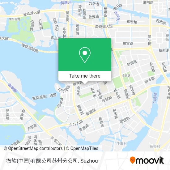 微软(中国)有限公司苏州分公司 map