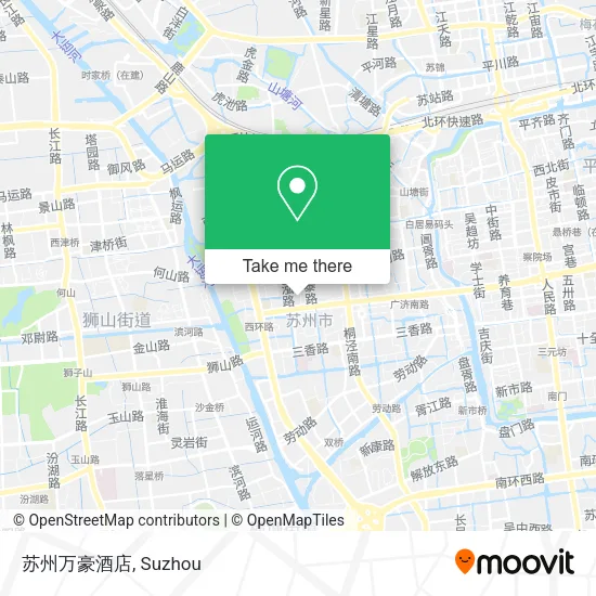 苏州万豪酒店 map