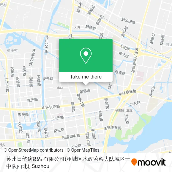 苏州日韵纺织品有限公司(相城区水政监察大队城区一中队西北) map