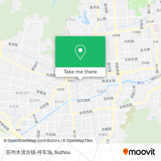苏州木渎古镇-停车场 map