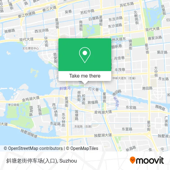 斜塘老街停车场(入口) map