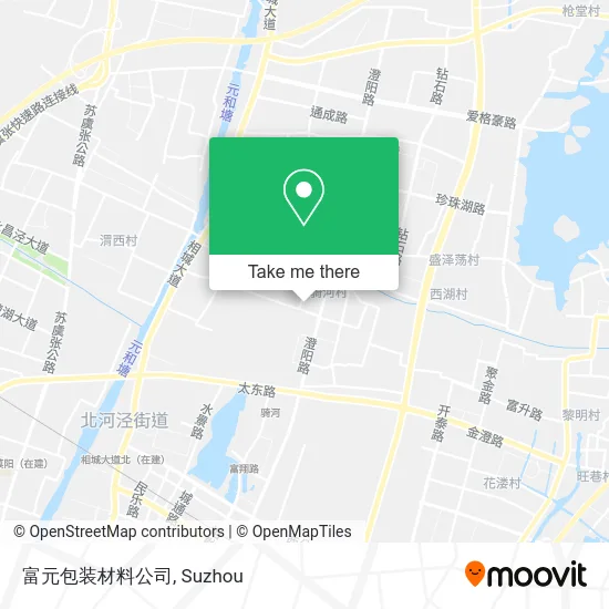 富元包装材料公司 map