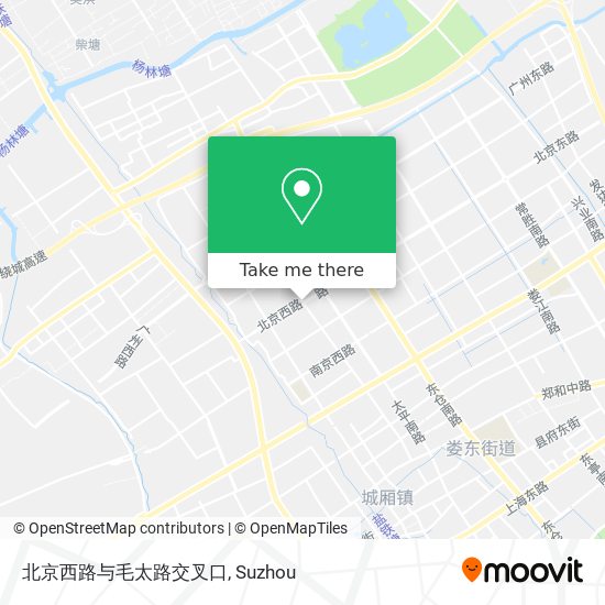 北京西路与毛太路交叉口 map