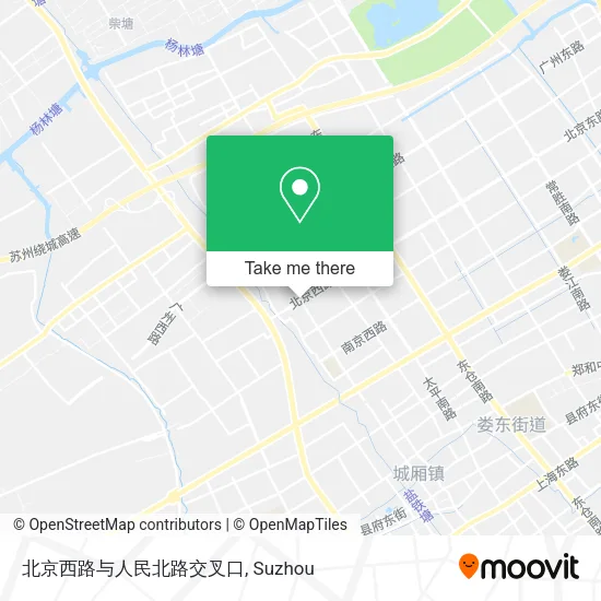 北京西路与人民北路交叉口 map