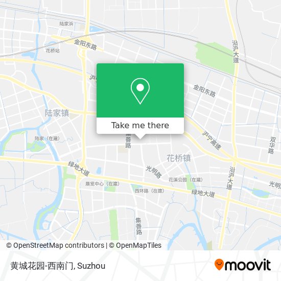 黄城花园-西南门 map