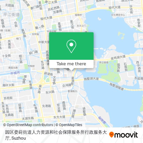 园区娄葑街道人力资源和社会保障服务所行政服务大厅 map