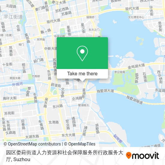 园区娄葑街道人力资源和社会保障服务所行政服务大厅 map