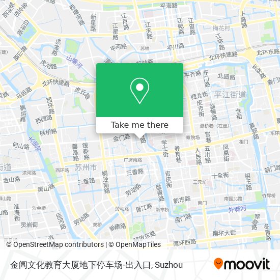 金阊文化教育大厦地下停车场-出入口 map