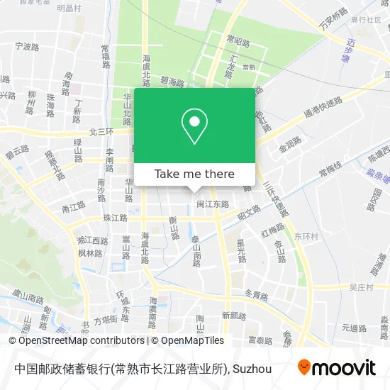 中国邮政储蓄银行(常熟市长江路营业所) map