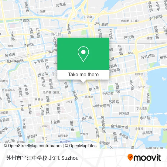 苏州市平江中学校-北门 map