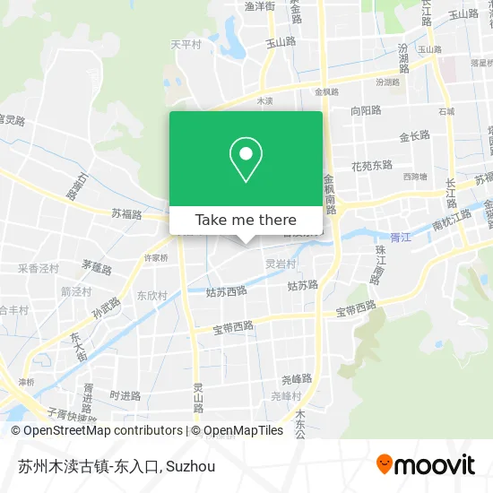苏州木渎古镇-东入口 map