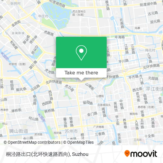 桐泾路出口(北环快速路西向) map