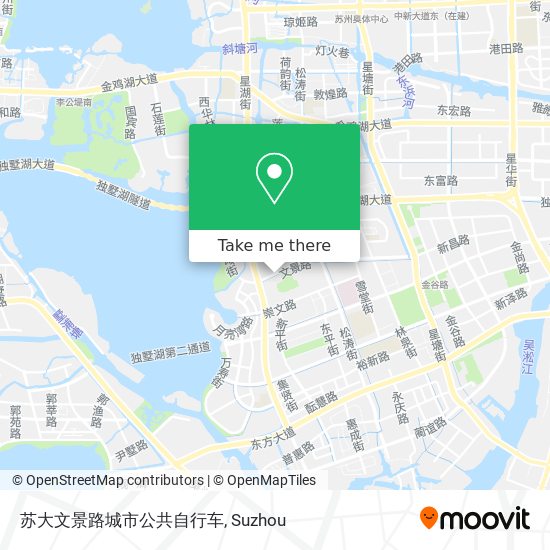 苏大文景路城市公共自行车 map