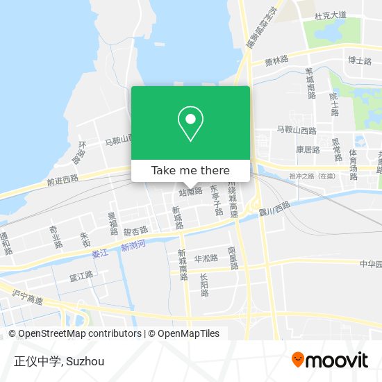 正仪中学 map