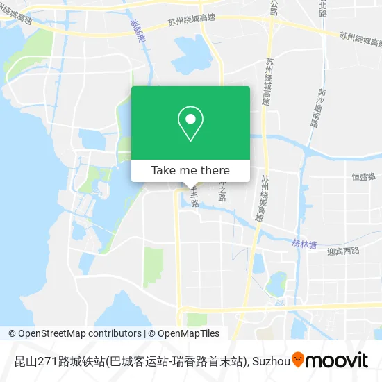 昆山271路城铁站(巴城客运站-瑞香路首末站) map