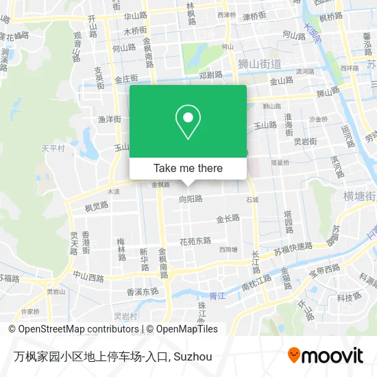 万枫家园小区地上停车场-入口 map