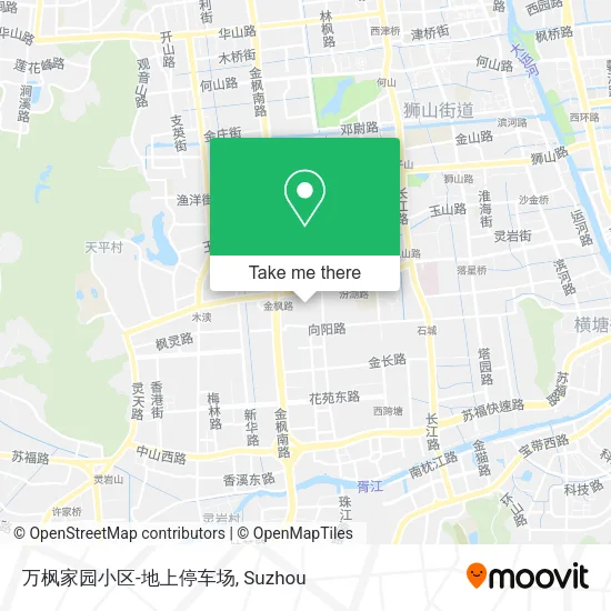万枫家园小区-地上停车场 map