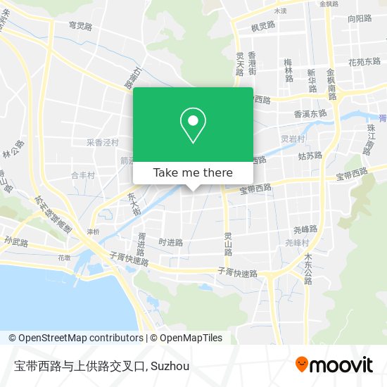 宝带西路与上供路交叉口 map