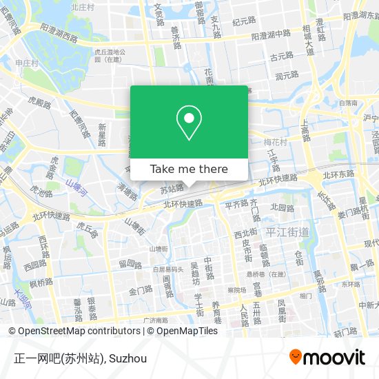 正一网吧(苏州站) map