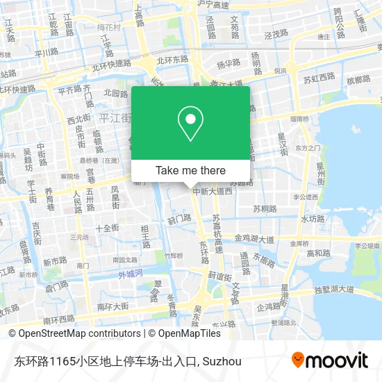 东环路1165小区地上停车场-出入口 map
