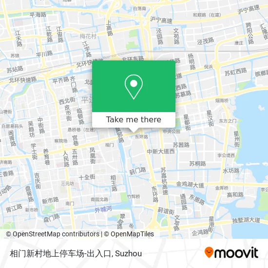 相门新村地上停车场-出入口 map