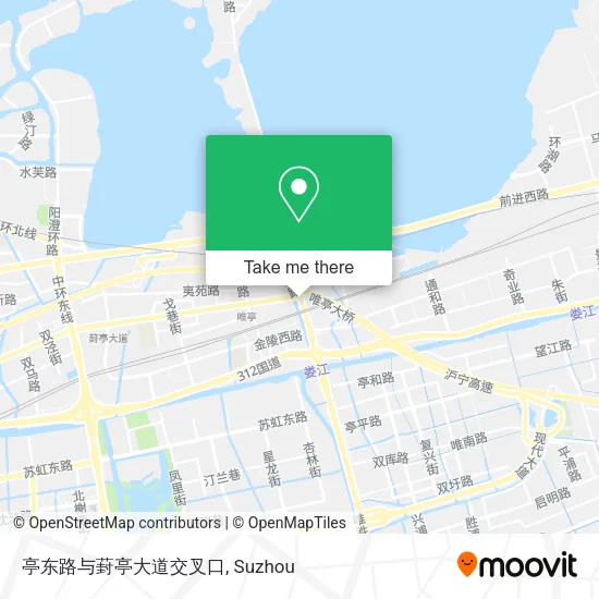 亭东路与葑亭大道交叉口 map