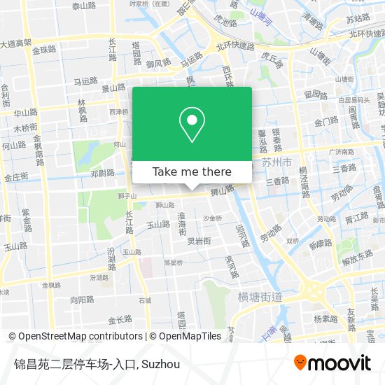 锦昌苑二层停车场-入口 map