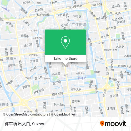 停车场-出入口 map