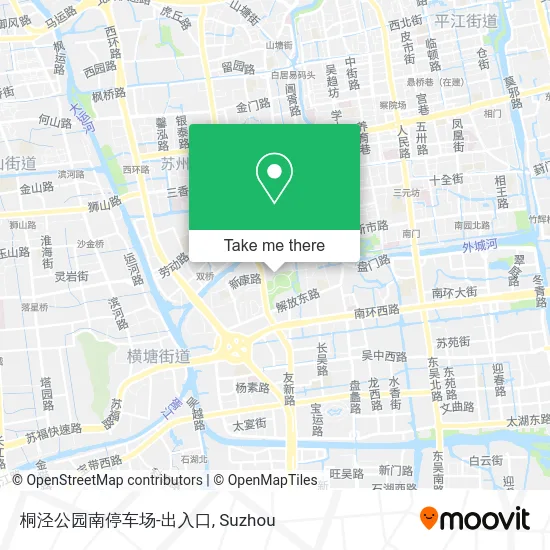 桐泾公园南停车场-出入口 map