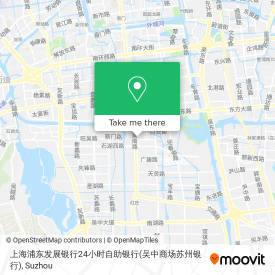 上海浦东发展银行24小时自助银行(吴中商场苏州银行) map