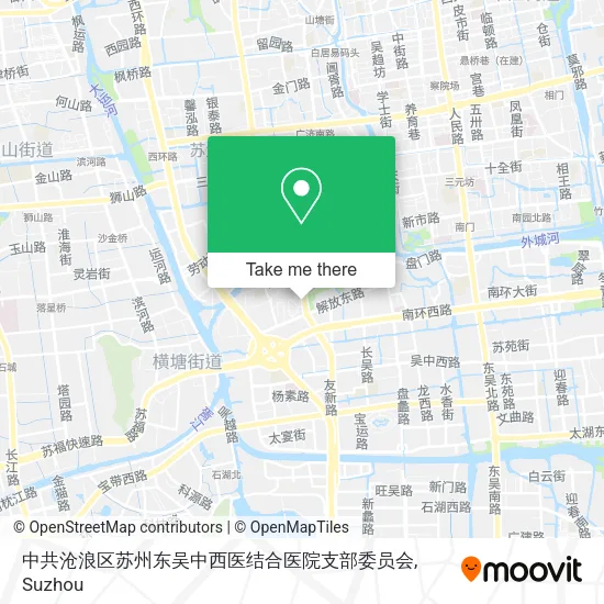 中共沧浪区苏州东吴中西医结合医院支部委员会 map