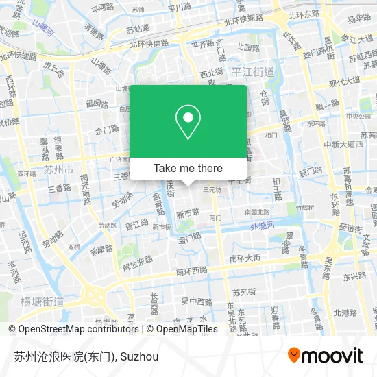 苏州沧浪医院(东门) map