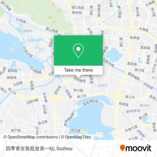 四季青女装批发第一站 map