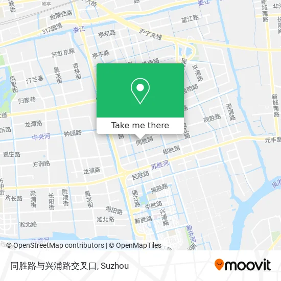 同胜路与兴浦路交叉口 map