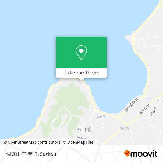 洞庭山庄-南门 map