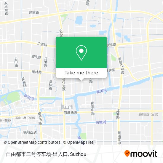 自由都市二号停车场-出入口 map
