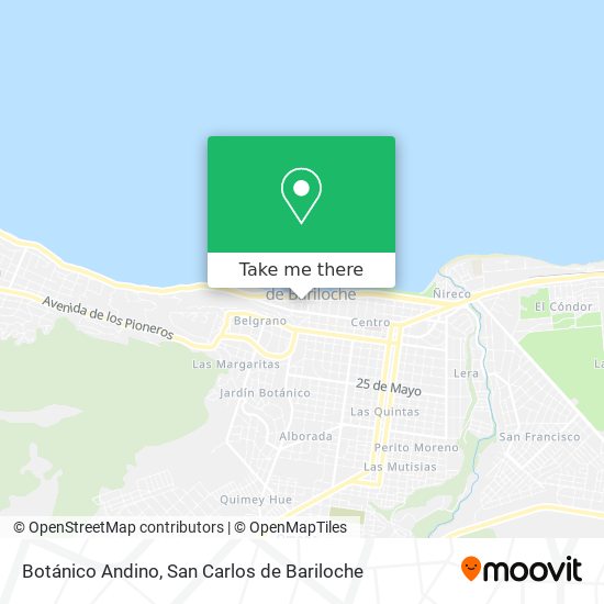 Botánico Andino map