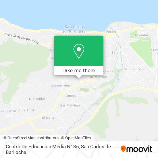 Mapa de Centro De Educación Media N° 36