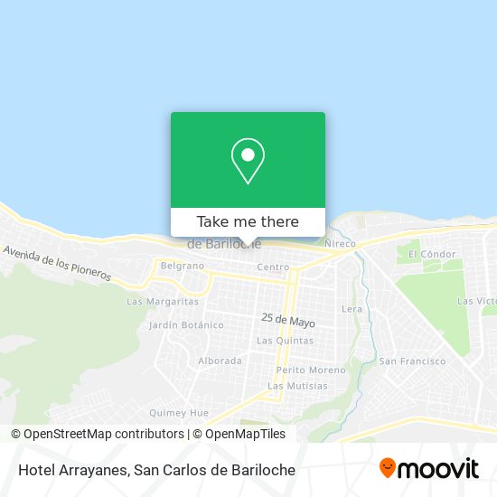 Mapa de Hotel Arrayanes