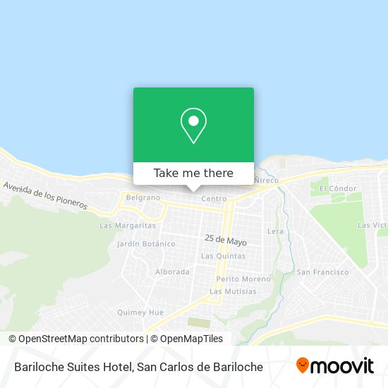 Mapa de Bariloche Suites Hotel