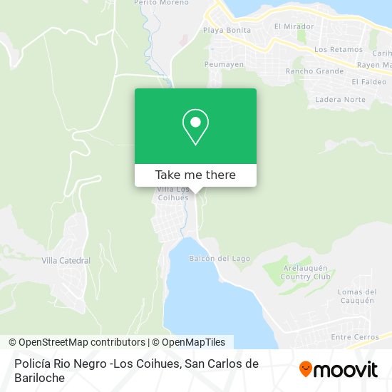 Policía Rio Negro -Los Coihues map