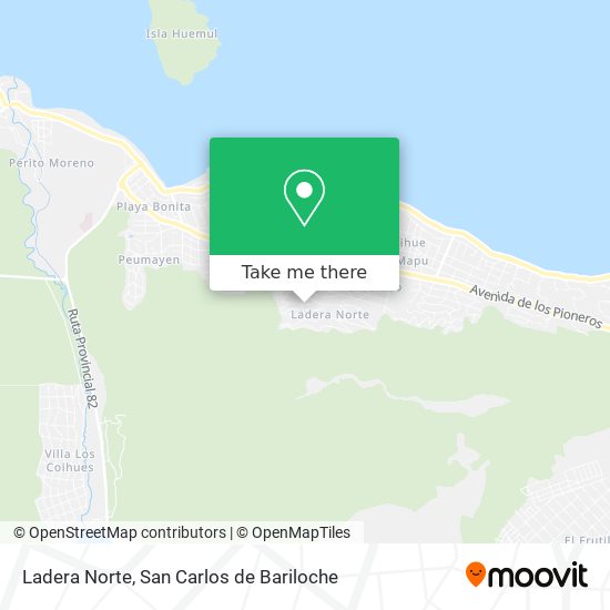 Ladera Norte map