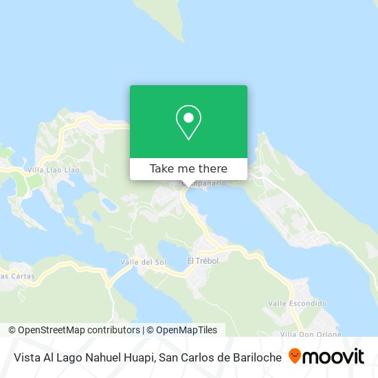 Vista Al Lago Nahuel Huapi map